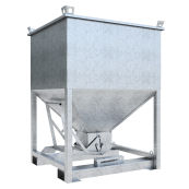 Concrete Silo | galvanized | 1250 l, external dimensions: 1293 x 1293 x 1631 mm